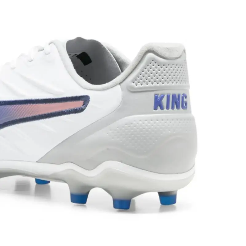 Scarpe da Calcio PUMA KING PRO FG/AG per Adulti - Bianche e Blu |  Puma
