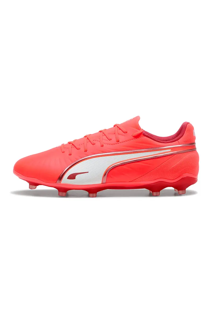 Scarpe da Calcio Rosse per Terreni Sintetici e Naturali Puma King Match FG/AG