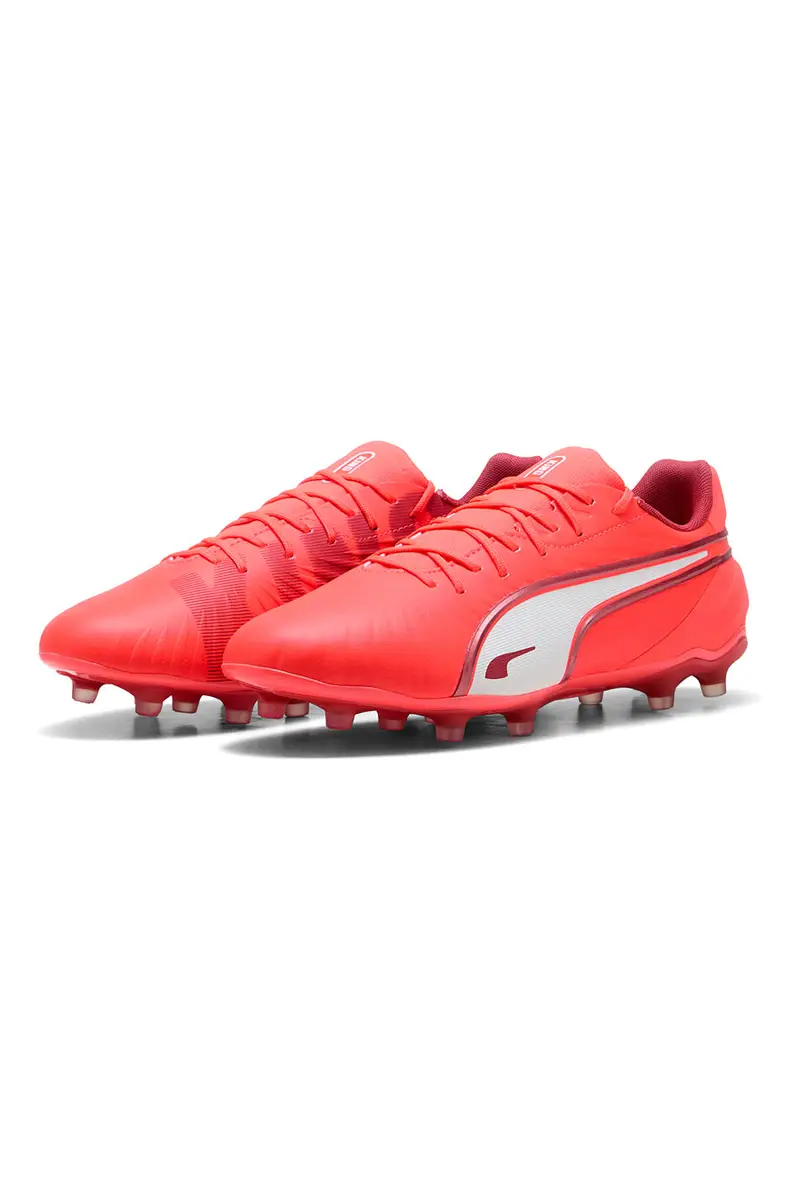 Scarpe da Calcio Rosse per Terreni Sintetici e Naturali Puma King Match FG/AG miniatura 2