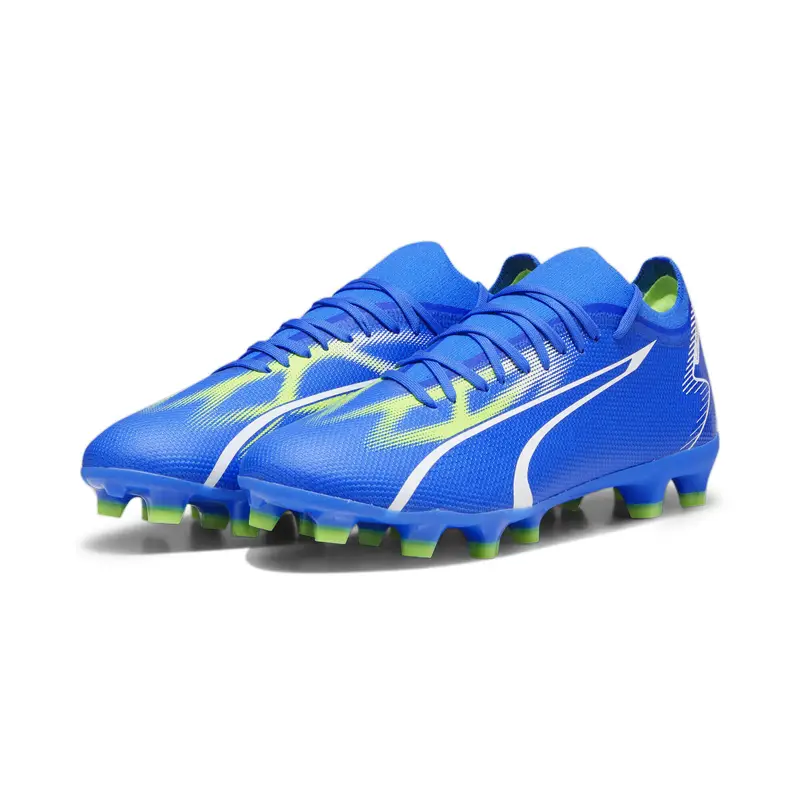 Scarpe da calcio ULTRA MATCH FG/AG da uomo PUMA Ultra Blue White Pro Green |  Puma