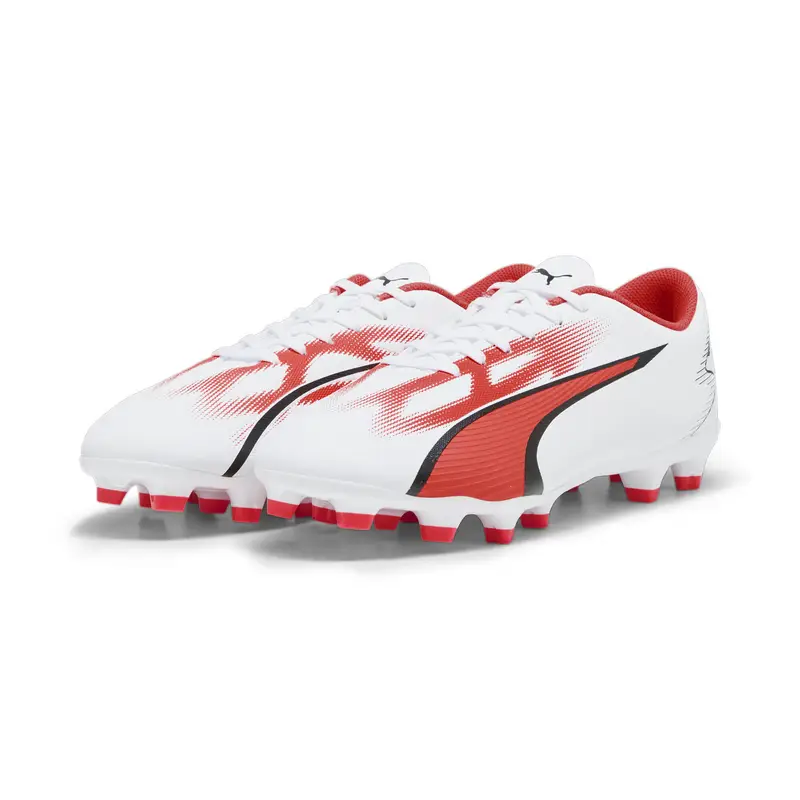 Scarpe da calcio ULTRA PLAY FG/AG da uomo PUMA White Black Fire Orchid Red |  Puma