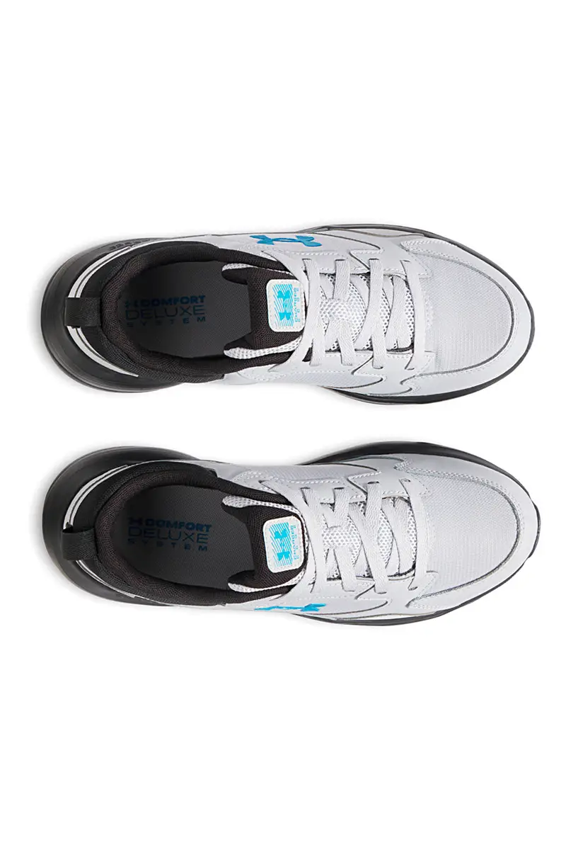 Scarpe da Corsa Grigie e Azzurro Under Amour Charged Edge miniatura 3