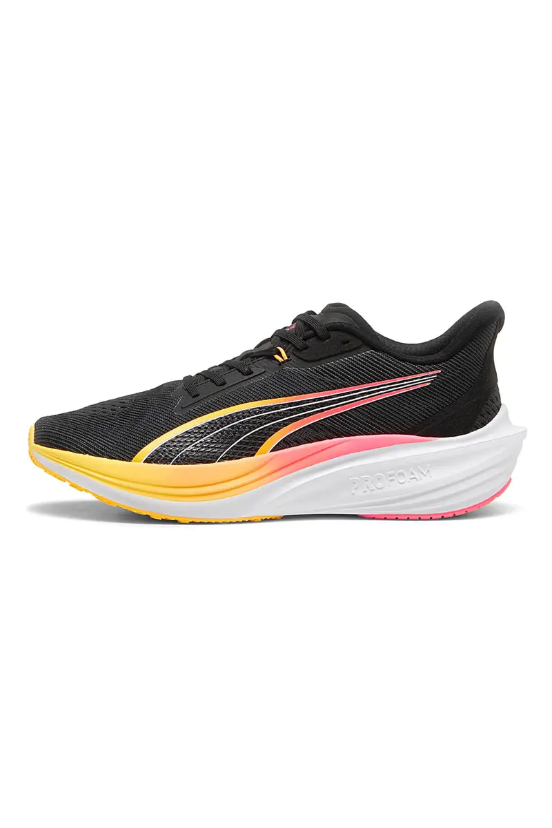 Scarpe da corsa nere con dettagli fluo Puma Darter Pro miniatura 3