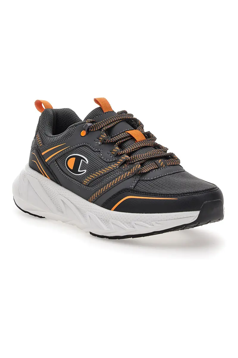 Scarpe da fitness Grigie e Arancio Champion Warrior Low Cut Shoe miniatura 2