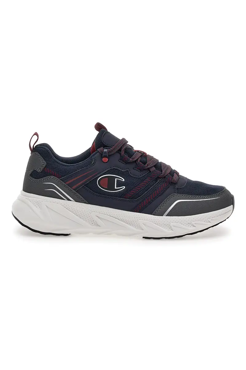 Scarpe da fitness Grigie e Rosse Champion Warrior Low Cut Shoe