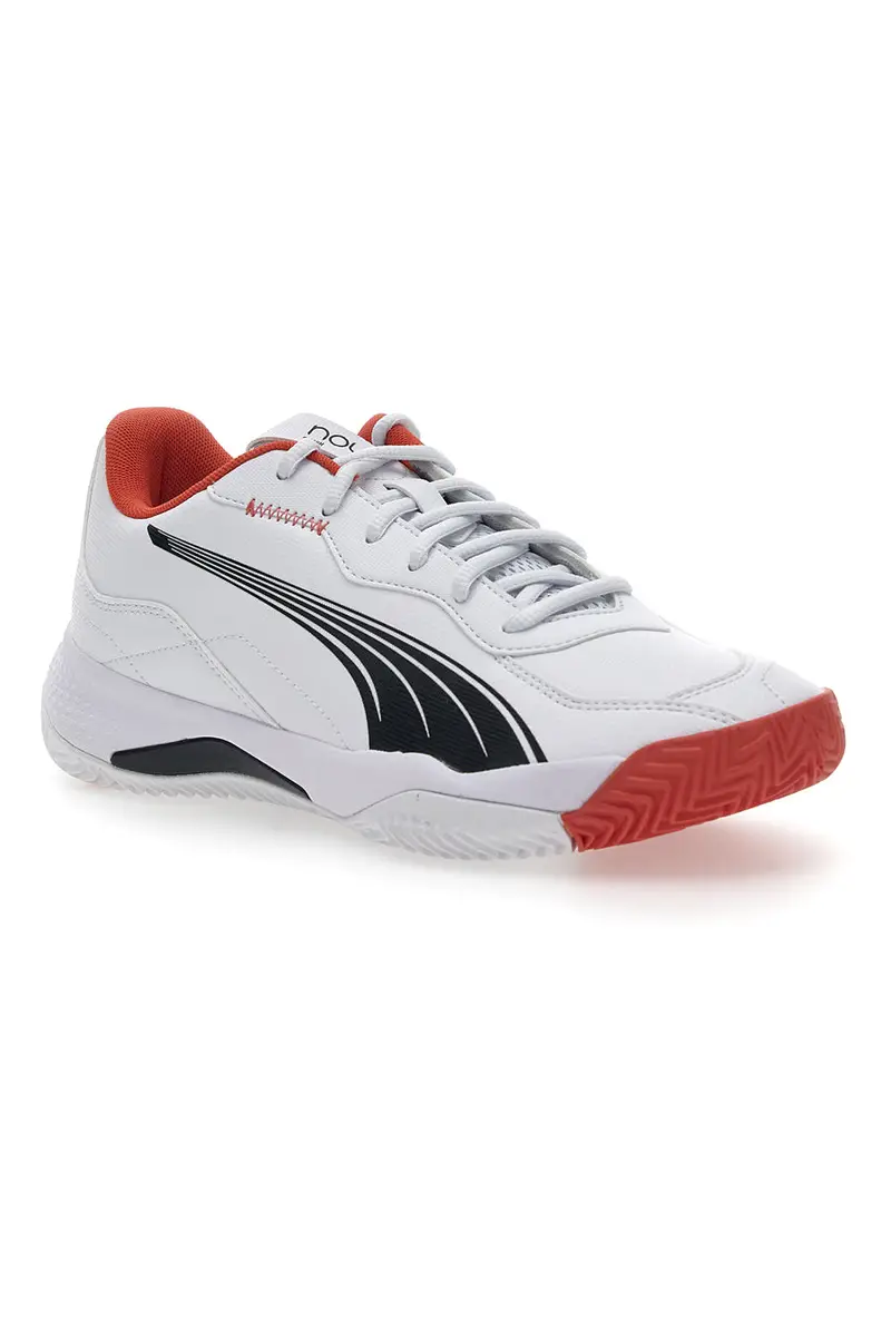 Scarpe da Padel Bianche e Rosse da Uomo Puma Nova Smash miniatura 2