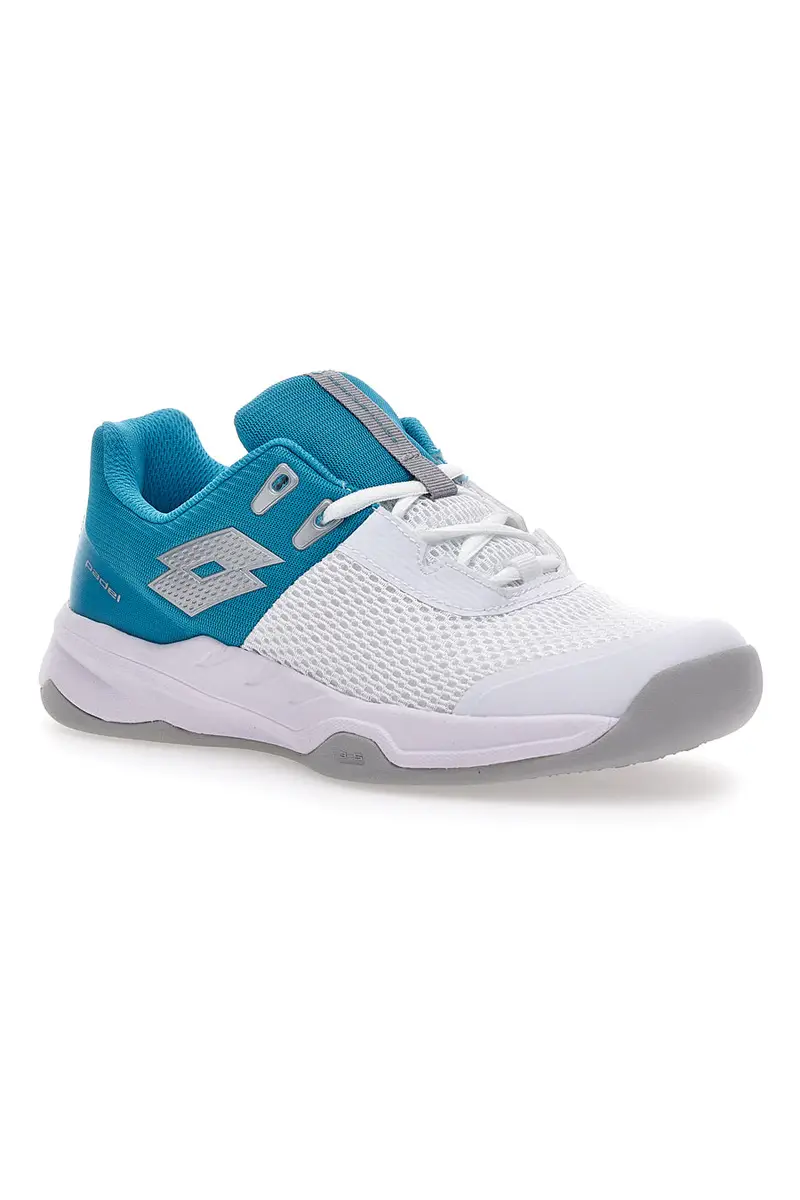 Scarpe da Padel Lotto Superrapida 600 Bianche e Azzure miniatura 2