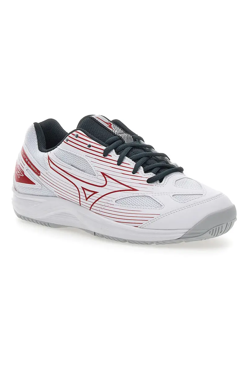 Scarpe da Pallavolo Bianche e Rosse Mizuno Cyclone Speed 4 miniatura 2