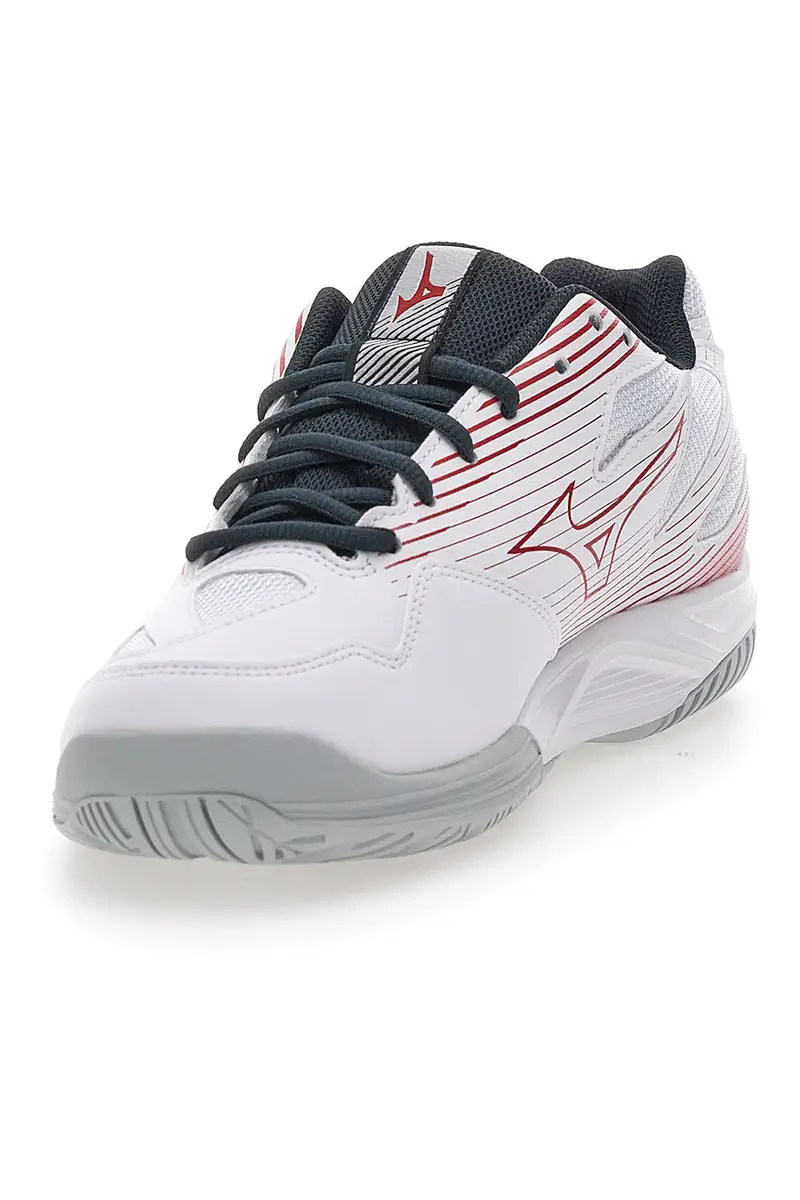 Scarpe da Pallavolo Bianche e Rosse Mizuno Cyclone Speed 4 miniatura 3