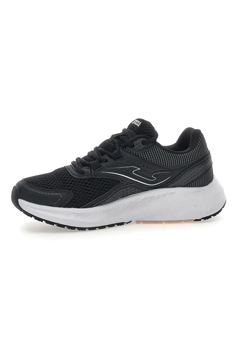 Scarpe da Running con Tomaia in Mesh JOMA VITALY LADY 2525 Nere e Bianche miniatura 2