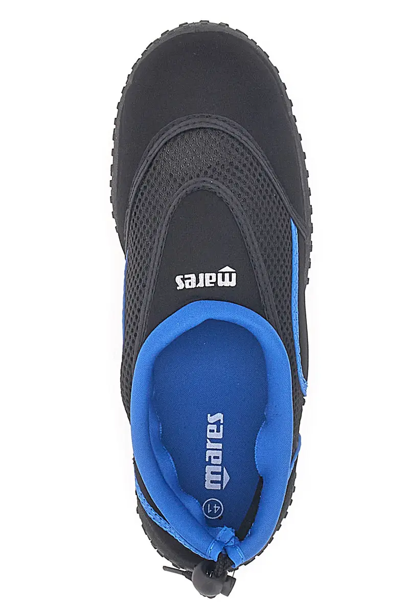 Scarpe da scoglio nere con bordo blu Mares Acquatic Man miniatura 3