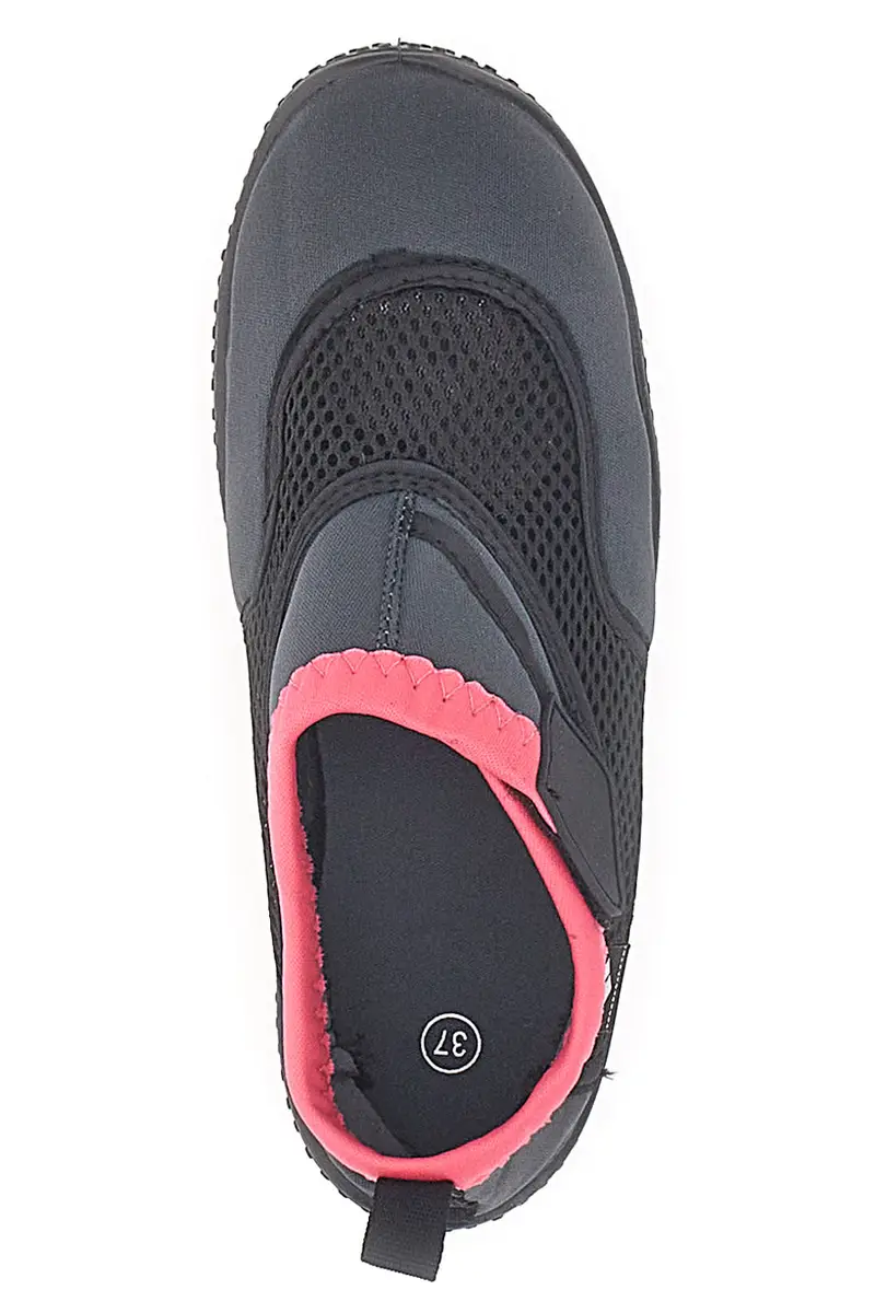 Scarpe da scoglio nere con bordo rosa Arena Watershoes miniatura 3