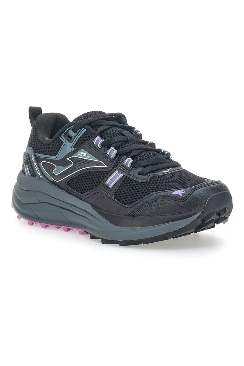 Scarpe da Trail Running Nere con Tomaia in Mesh JOMA SHOCK LADY 2501 miniatura 2
