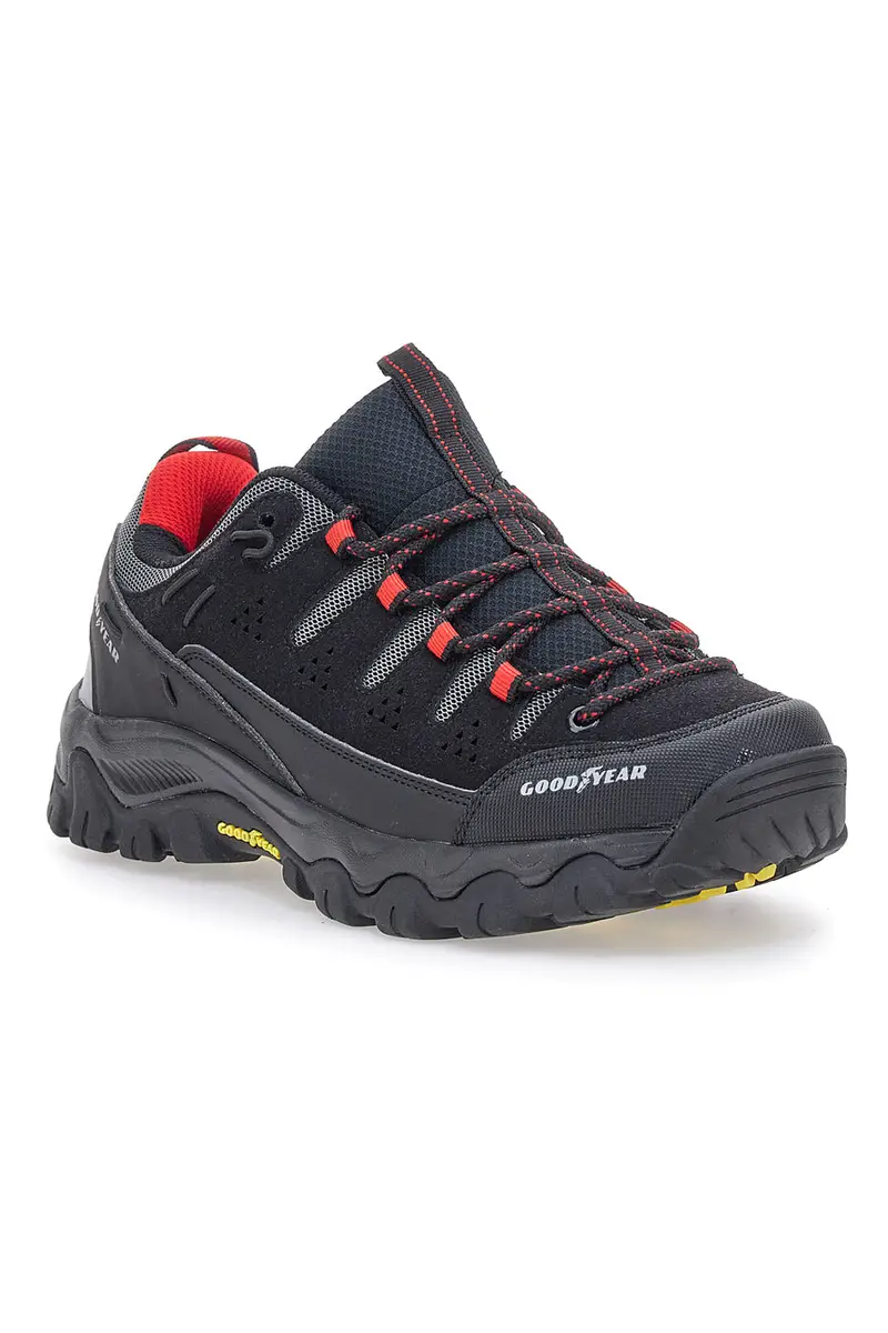 Scarpe da Trekking nere con dettagli rossi Goodyear 41029 miniatura 2