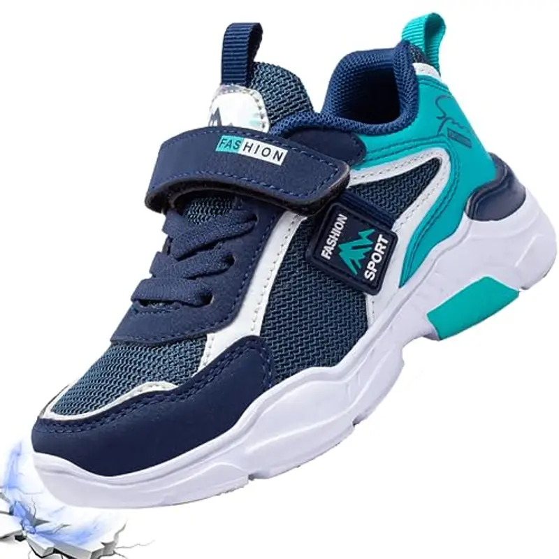 Scarpe Ginnastica Bambini 28 Corsa Bambina Basket Ragazzi Sportive Camminata Bambine Atletica Antiscivolo Tennis Sneaker Blu
