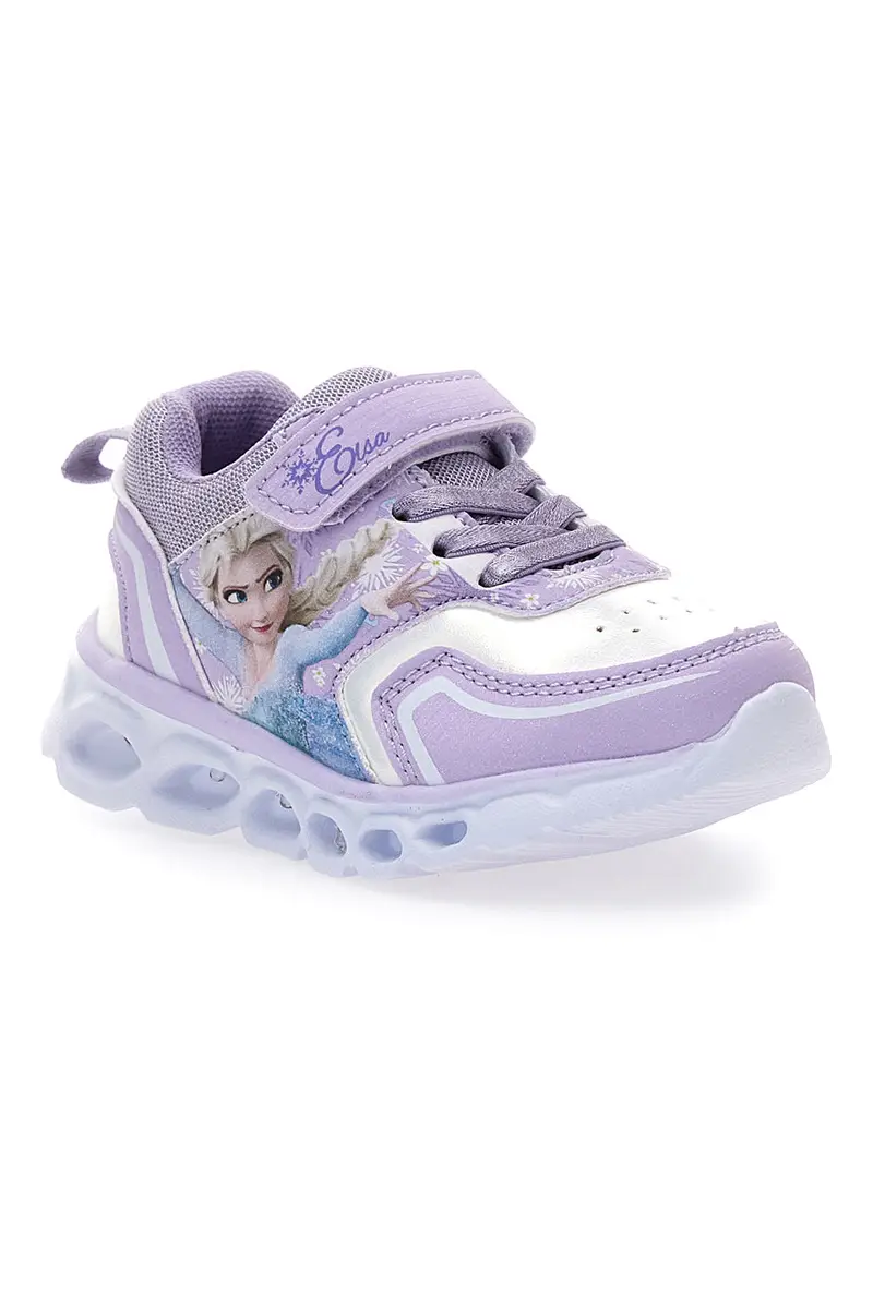Scarpe lilla con luci ed effetto perlescente Frozen D4310662S miniatura 2