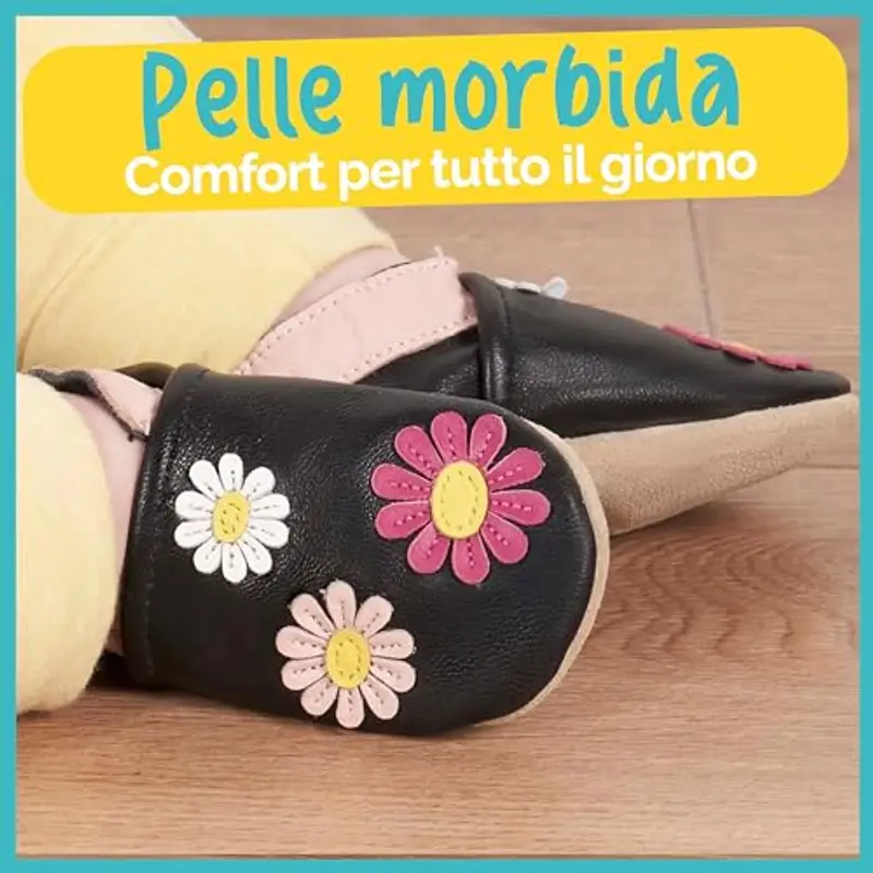 Scarpe Neonata Primigi Scarpe Bambina in Morbida Pelle - Margherite - 12 miniatura 2
