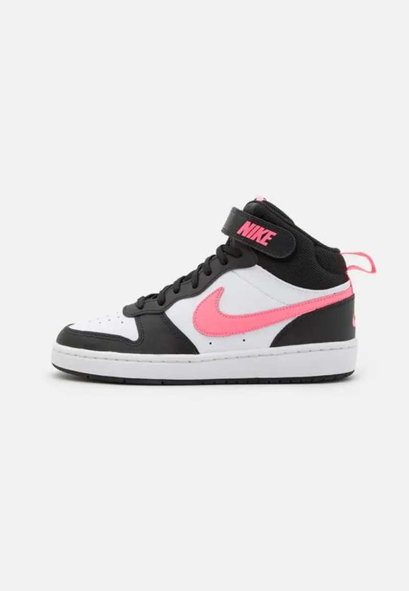 Scarpe ragazza nike court borough mid 2 (gs) - bianco/nero/fucsia |  Nike
