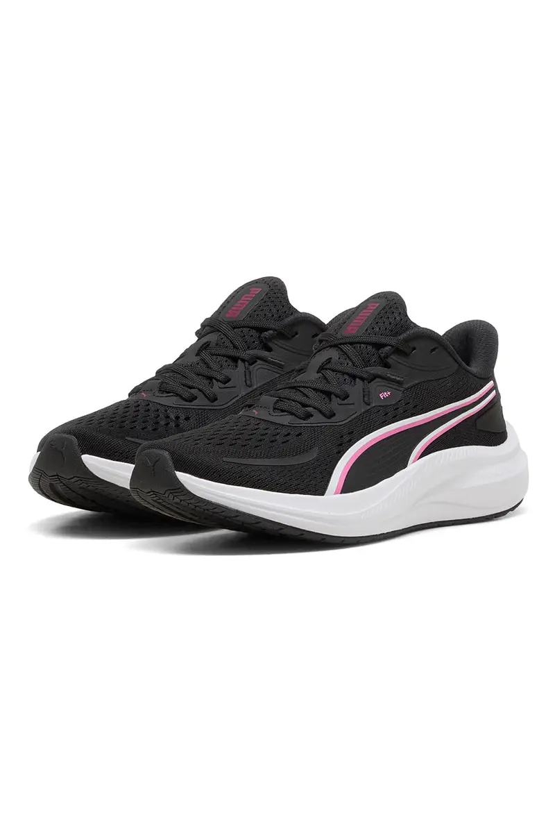 Scarpe running nere in mesh con dettagli rosa Puma Skyrocket Lite 2 miniatura 2