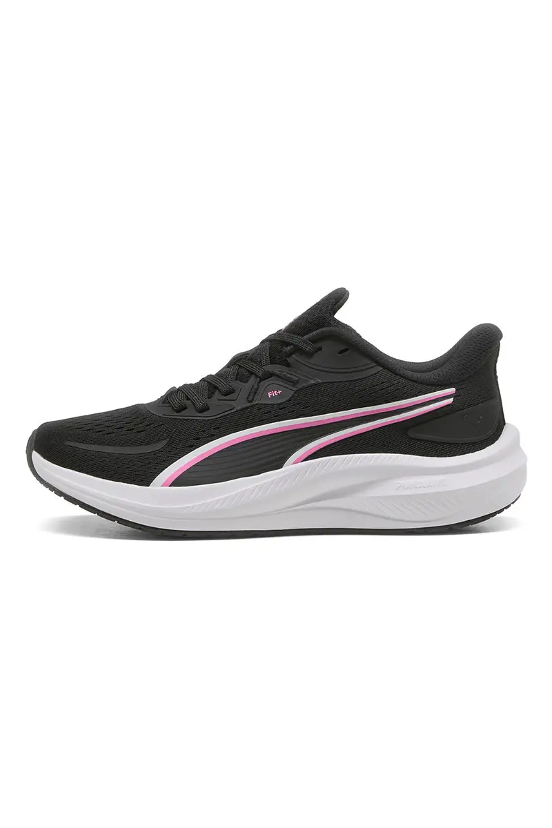 Scarpe running nere in mesh con dettagli rosa Puma Skyrocket Lite 2 miniatura 3