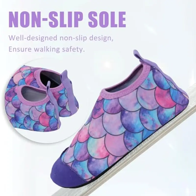 Scarpe Scoglio Bambino Bambini Scarpe da Spiaggia Mare Acquatiche Piscina Bambini Immersione Ragazzo Ragazza Scarps a Piedi Nudi per Surf Sportivo miniatura 2