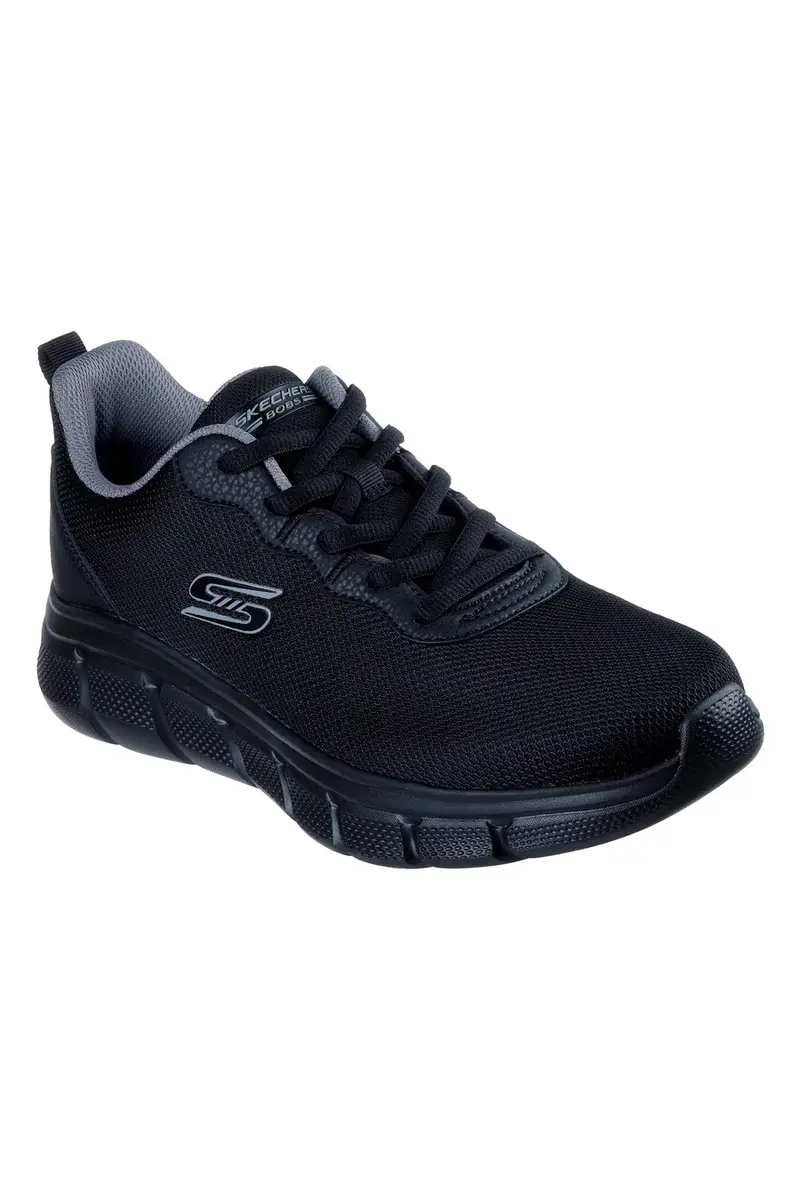 Scarpe sportive nere traspiranti con suola flessibile Skechers Bobs B Flex Icy Edge miniatura 2