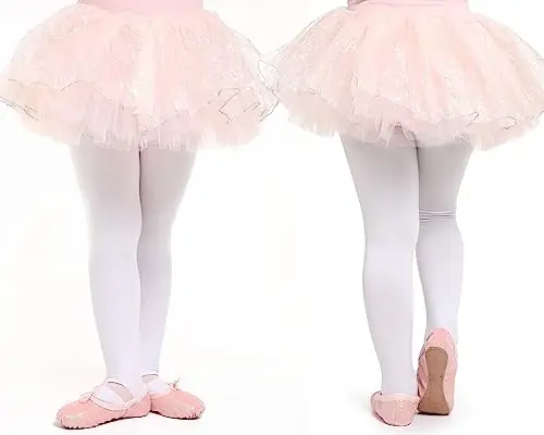 Scarpette Danza Classica Bambina Glitterate Scarpe da Ballo Suola Intera Ballerina Scarpe per Ragazze Colore Rosa EU 28 miniatura 2