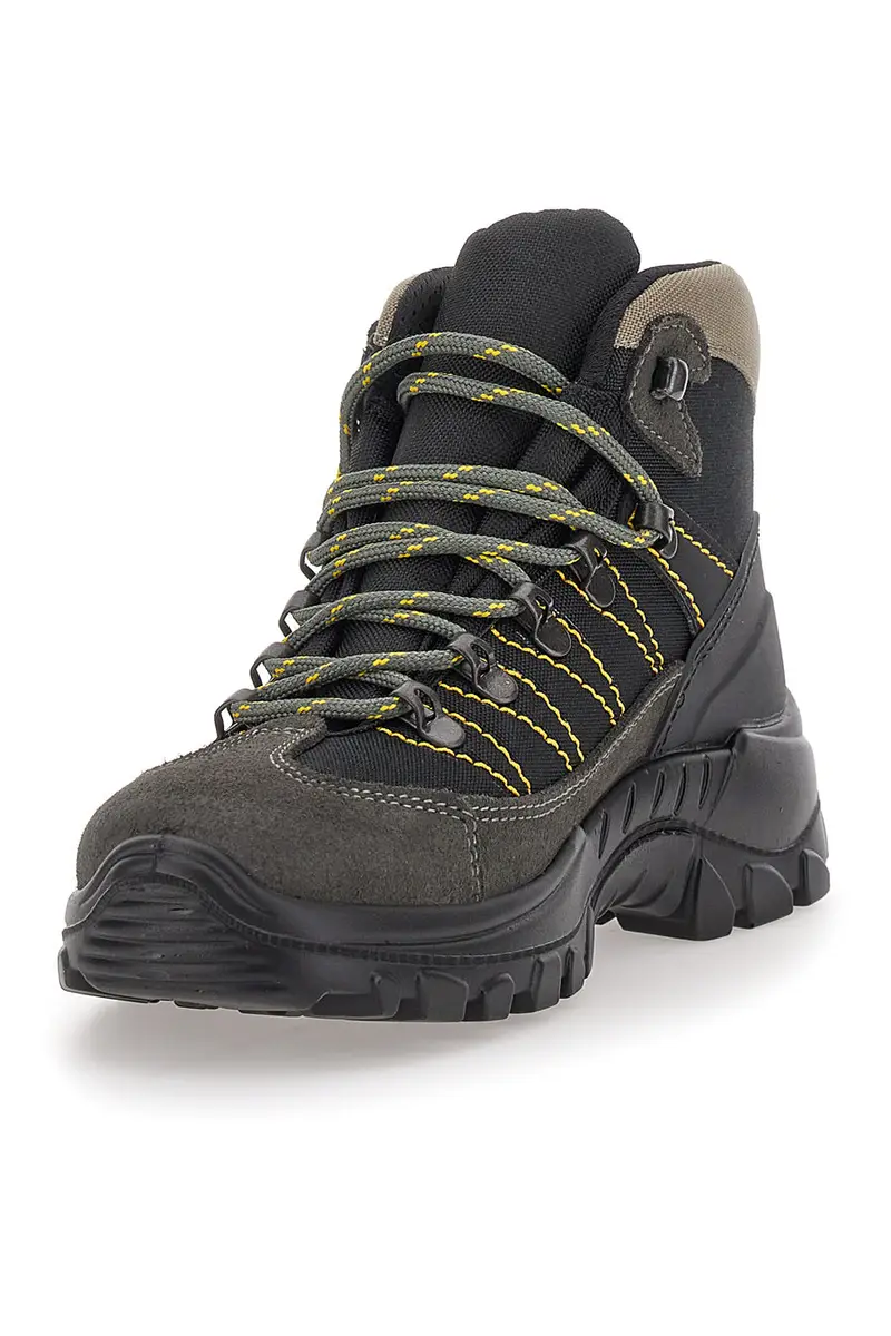 Scarponcino da Trekking Antracite In Pelle Scamosciata Grisport 913342 miniatura 3