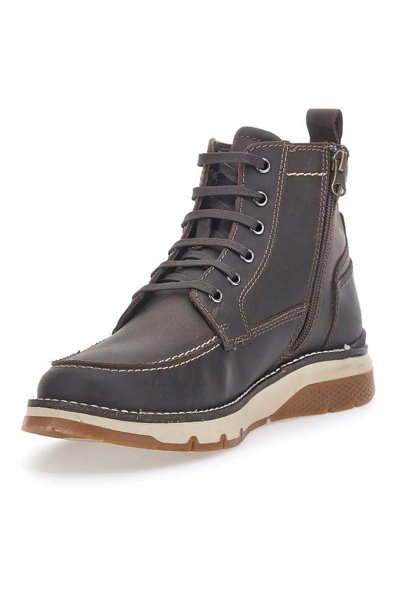 Scarponcino Vera Pelle Marrone Altemberg 2212 miniatura 3