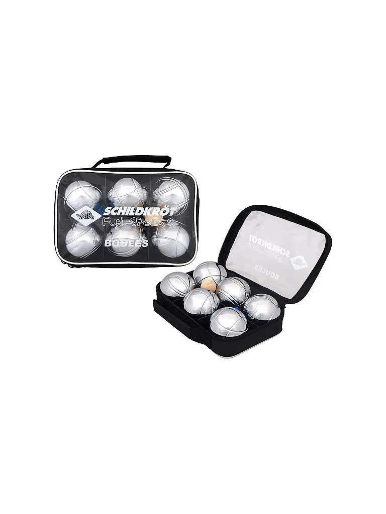 Set da bocce in acciaio argento