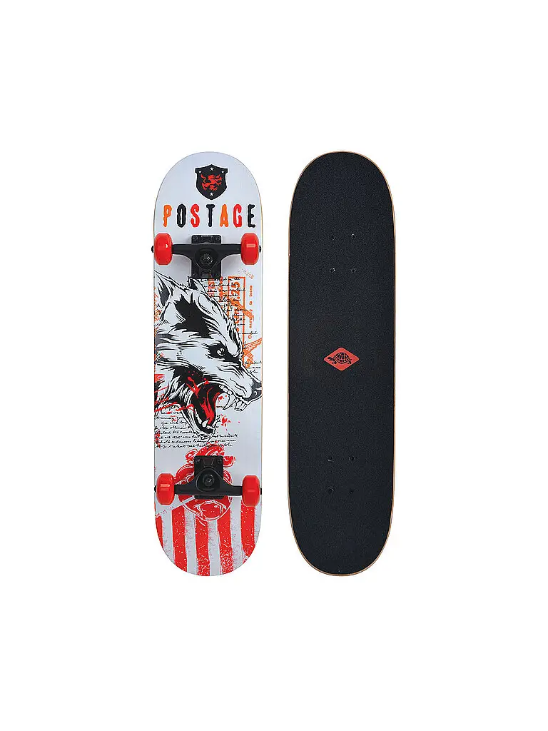 Skateboard Grinder 32 Wolf rosso