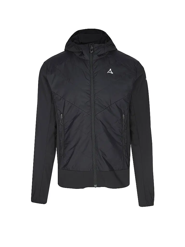 Giacca ibrida da uomo Blaueis con cappuccio nero | 48