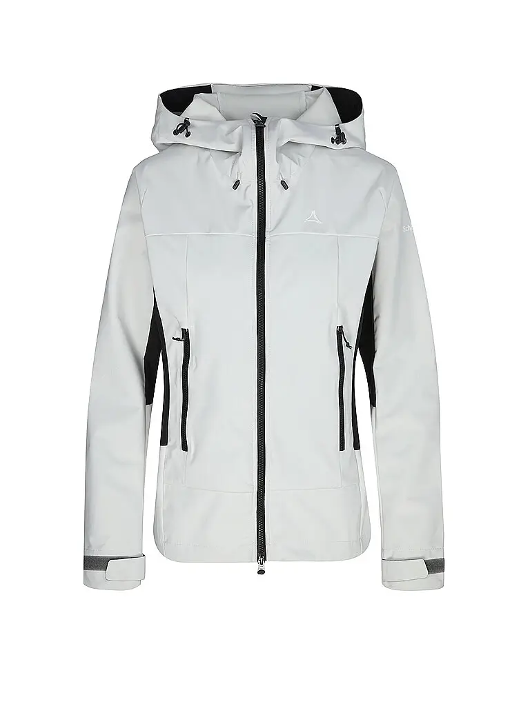 Giacca softshell da donna Blaueis con cappuccio bianco | 34