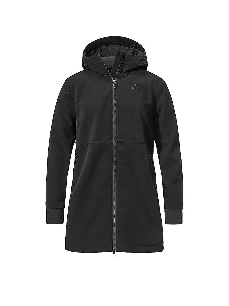 Giacca softshell da donna Style Suavio con cappuccio nero | 34