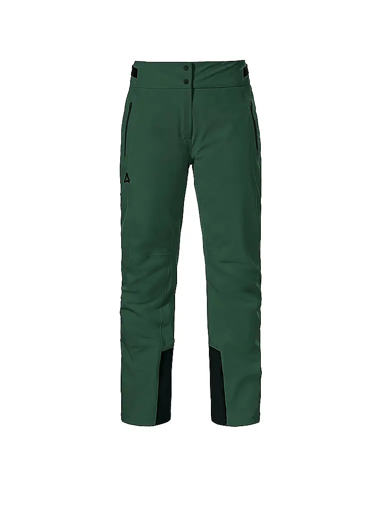 Pantaloni da sci da donna Skayra verde scuro | 40