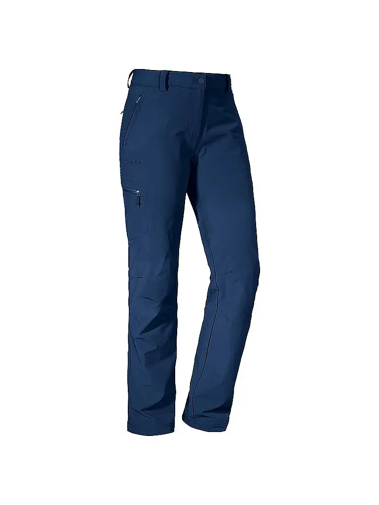 Pantaloni da trekking da donna Ascona blu | 42 (kurz)