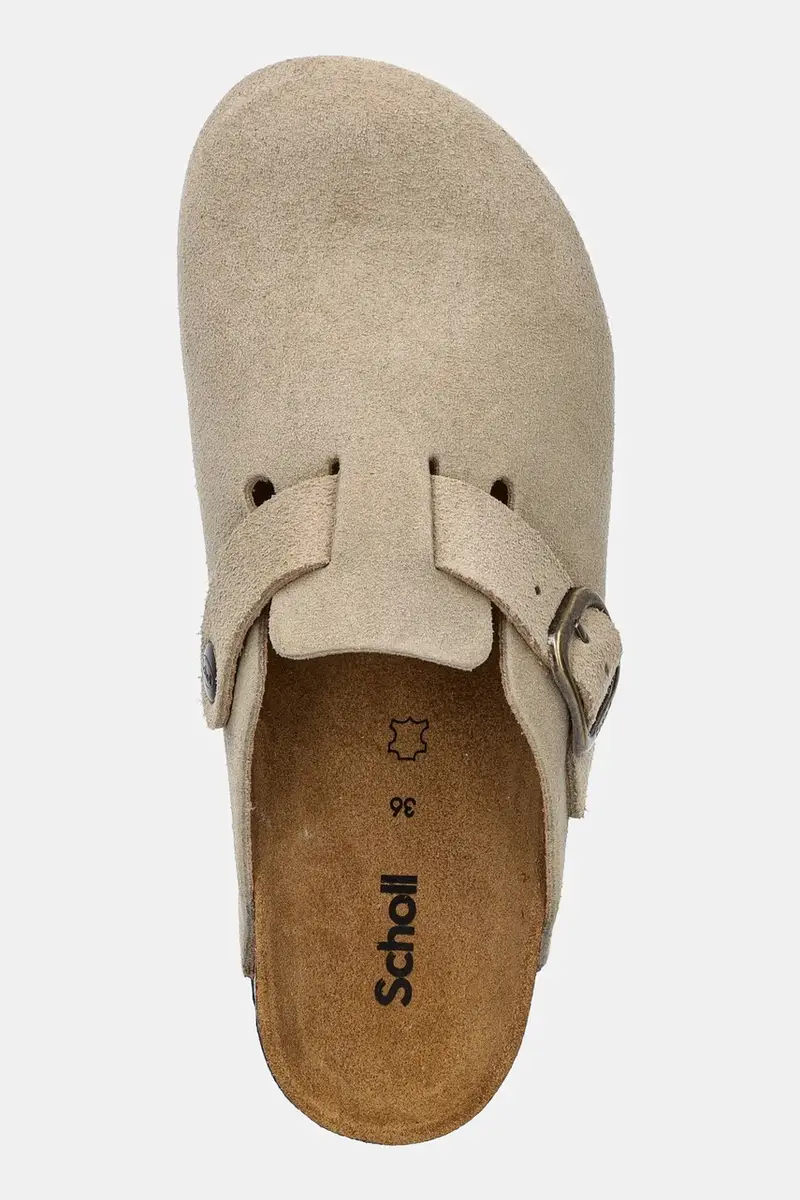 ciabatte slide in camoscio FAE donna colore beige F321981002 miniatura 4