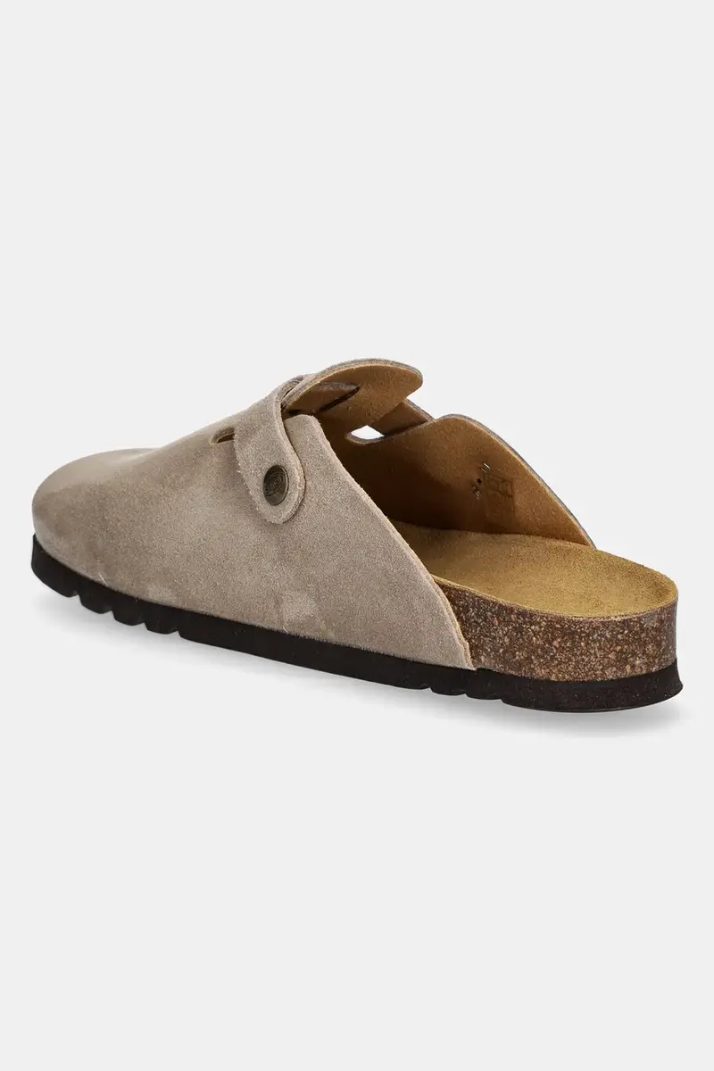 ciabatte slide in camoscio FAE donna colore beige F321982361 miniatura 3