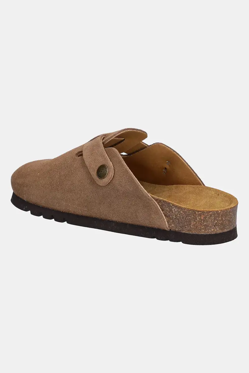 ciabatte slide in camoscio FAE donna colore marrone F321981062 miniatura 3