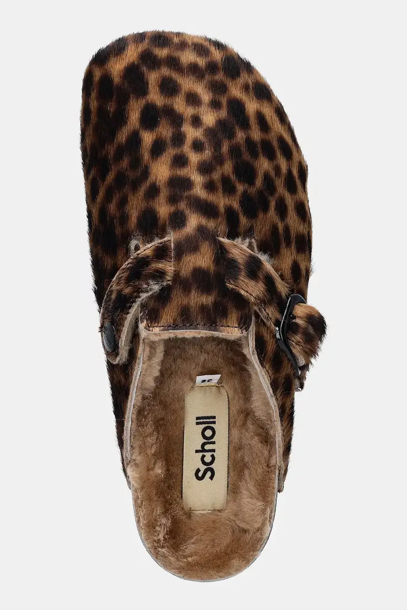 ciabatte slide in camoscio FAE NEW donna colore marrone F318142330 miniatura 4