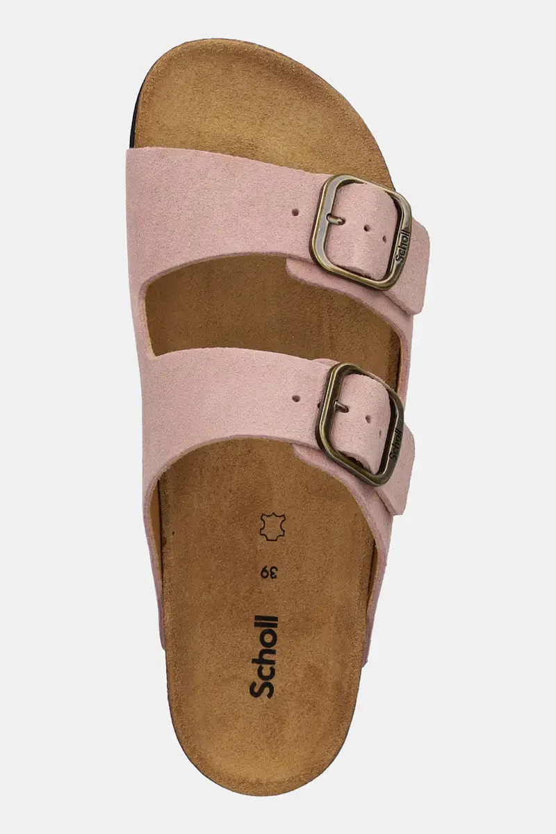 ciabatte slide in camoscio JOSEPHINE donna colore rosa F321651023 miniatura 4