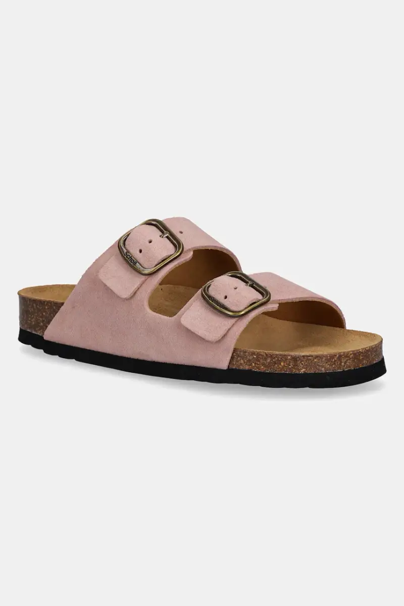 ciabatte slide in camoscio JOSEPHINE donna colore rosa F321651023