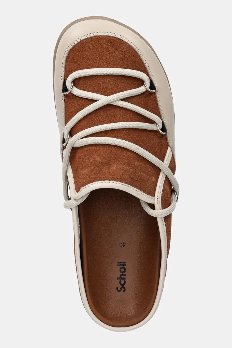 ciabatte slide in camoscio LINDSAY colore marrone F318352422 miniatura 4