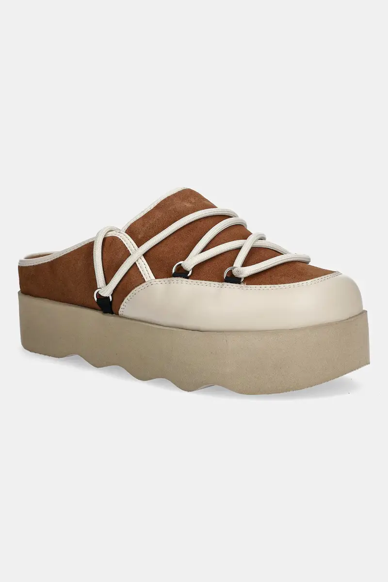 ciabatte slide in camoscio LINDSAY colore marrone F318352422