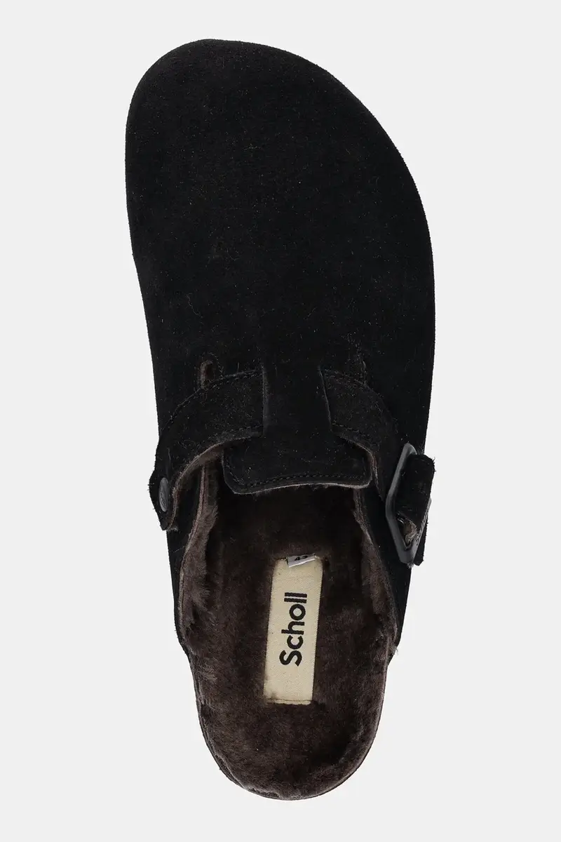 ciabatte slide in camoscio OLIVIER uomo colore nero F325751004 miniatura 4