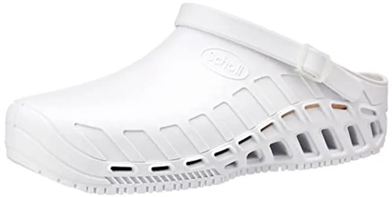 Scholl Clog Evo - Zoccoli Sanitari Professionali per Uomo o Donna, Ultra Leggeri, Comodi e Traspiranti, con Suola