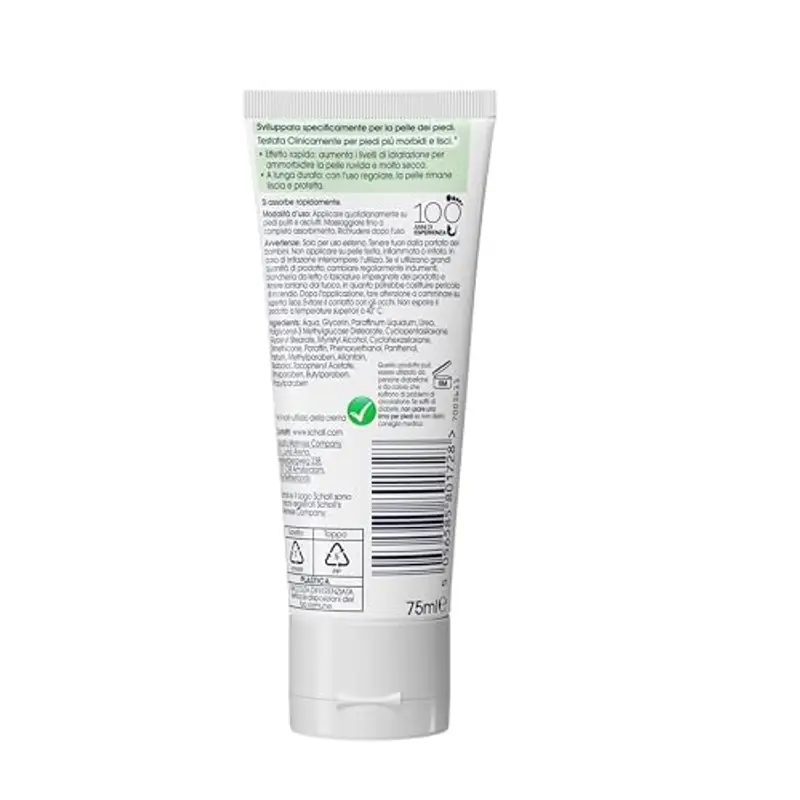 Scholl Crema Nutriente Intensiva, Crema Piedi Arricchita con Urea, Vitamina E e Complesso Provitaminico B5 per Levigare la Pelle Ruvida e Dura, Idratazione Profonda per Piedi più Morbidi e Lisci, 75ml miniatura 2