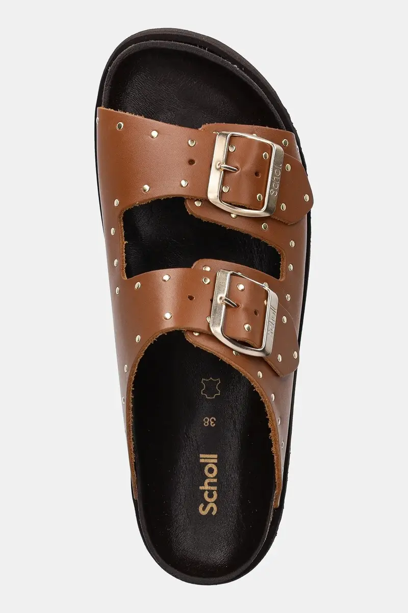 infradito in pelle BEATRIZ donna colore marrone F306131175 miniatura 4