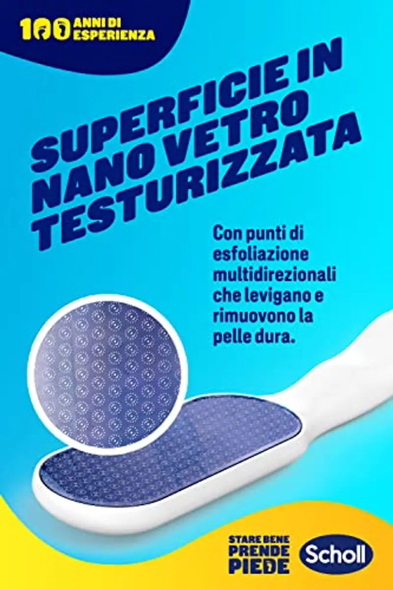 Scholl Lima per Piedi Manuale in Nano Vetro per Una Rimozione Delicata di Calli e Duroni, Lima per Talloni Screpolati, Impugnatura Antiscivolo miniatura 3