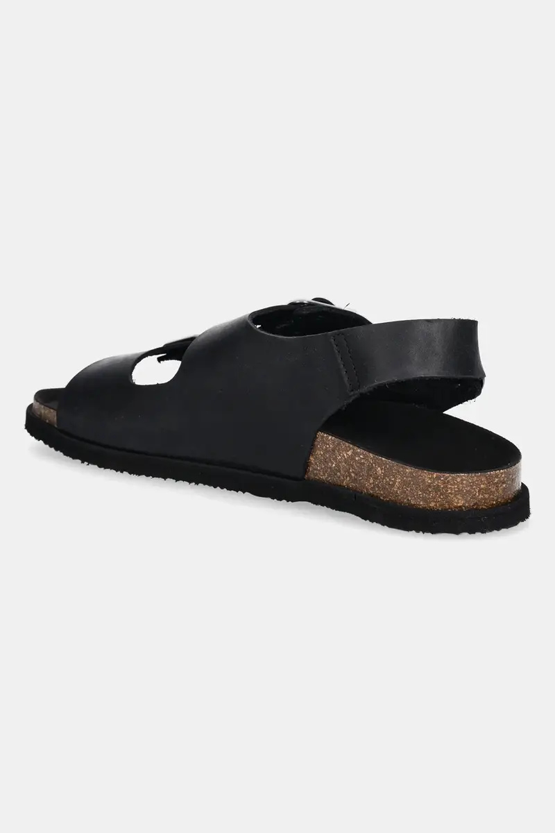 sandali in pelle GASTON uomo colore nero F311981004 miniatura 3